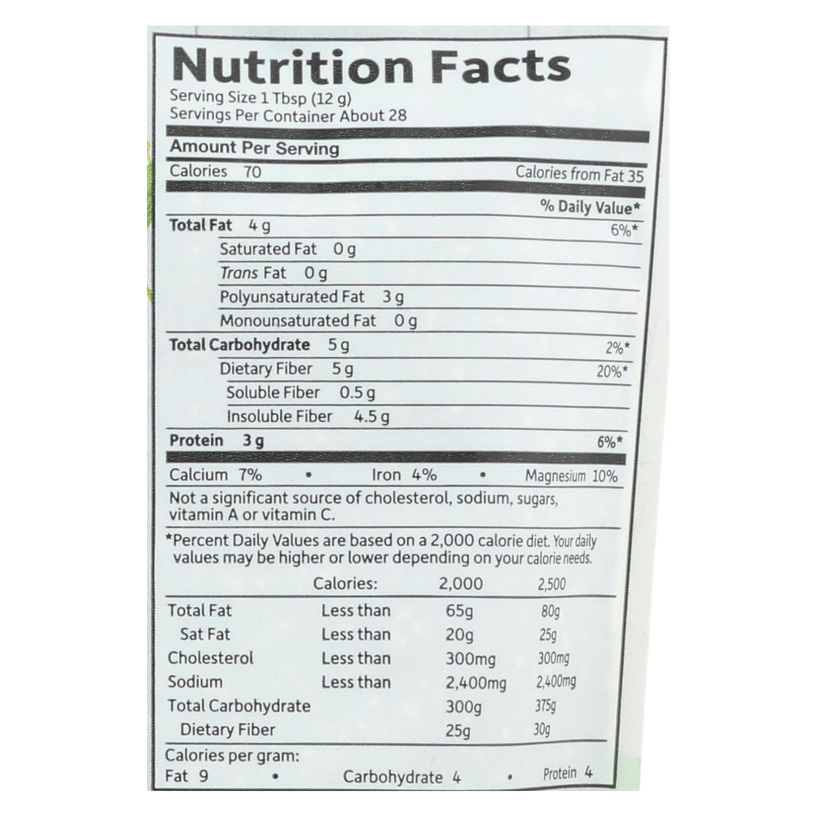 Garden Of Life - Raw Organics Chia Seed - 12 Oz - Image 2